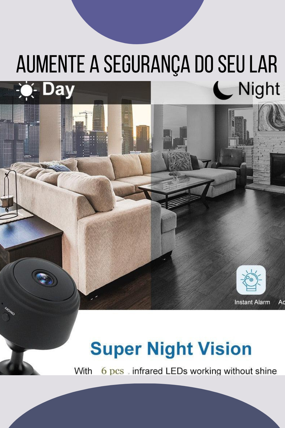 Mini Câmera Magnética Wifi Tempo Real HD - Caulog Store