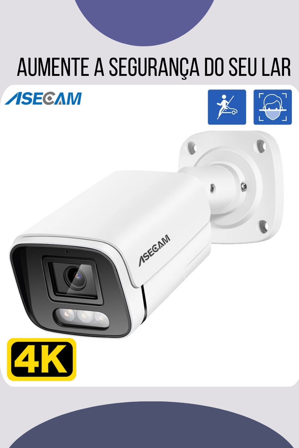 Câmera de Segurança Inteligente para Exteriores - Caulog Store