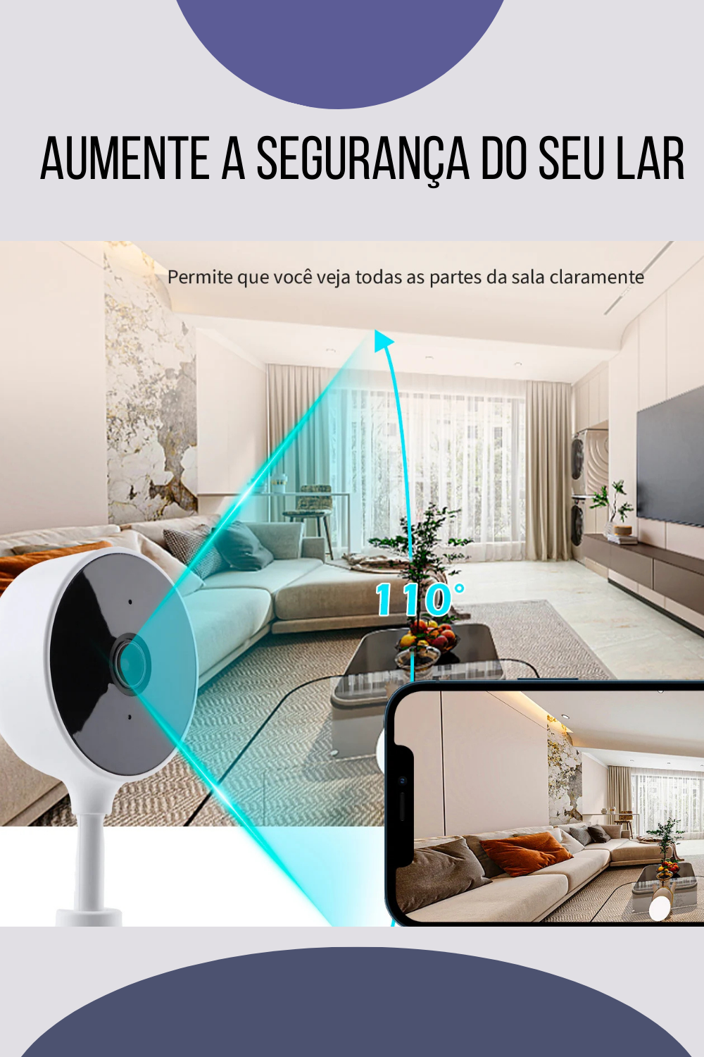 Câmera Segura Inteligente WiFi - Caulog Store