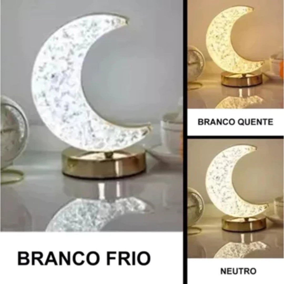 💎 Luminária Touch CristalLux™ – Ilumine Seu Espaço com Elegância e Sofisticação - Caulog Store