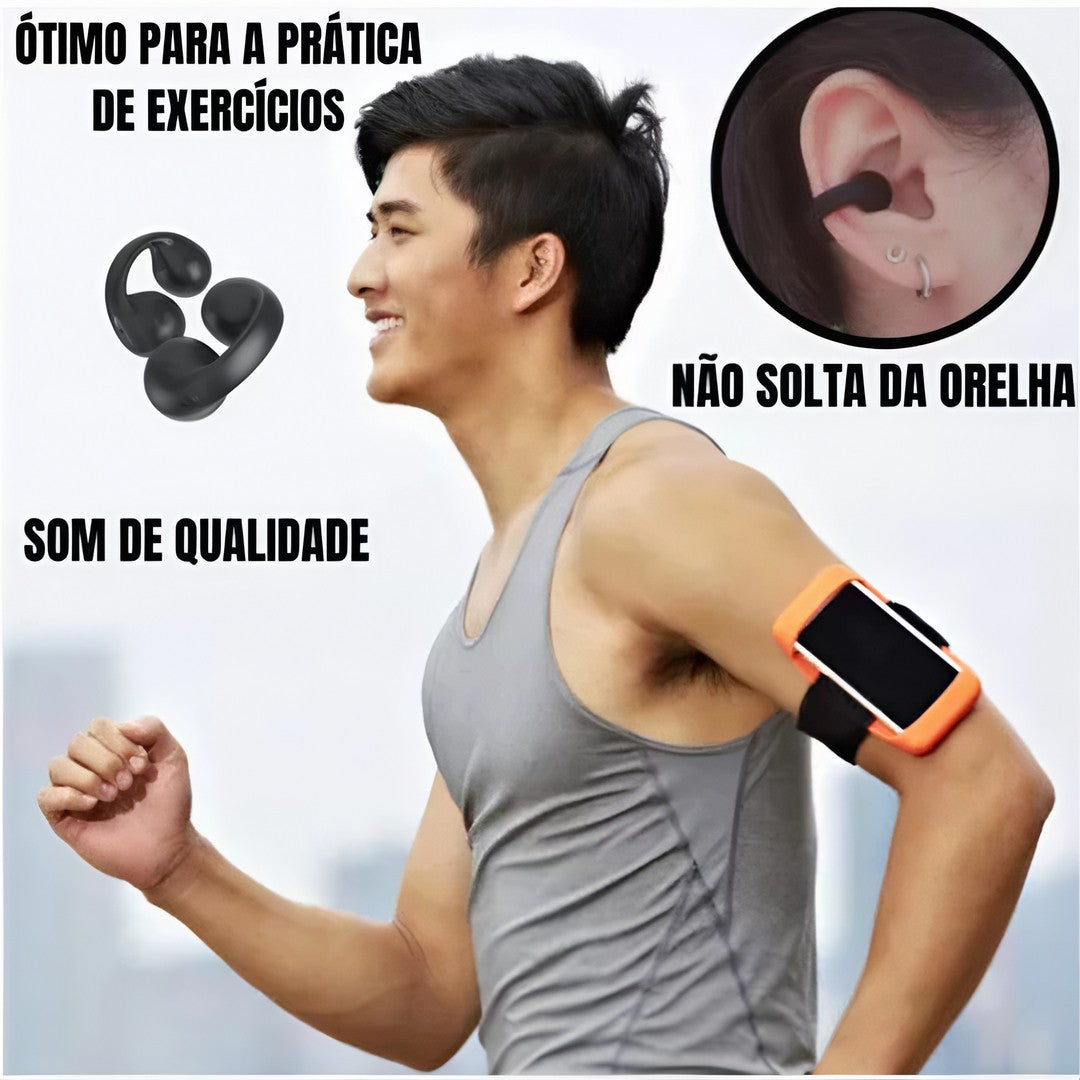 Kit 2 BoneWave™ – Fone Bluetooth de Condução Óssea Sem Fio - Caulog Store