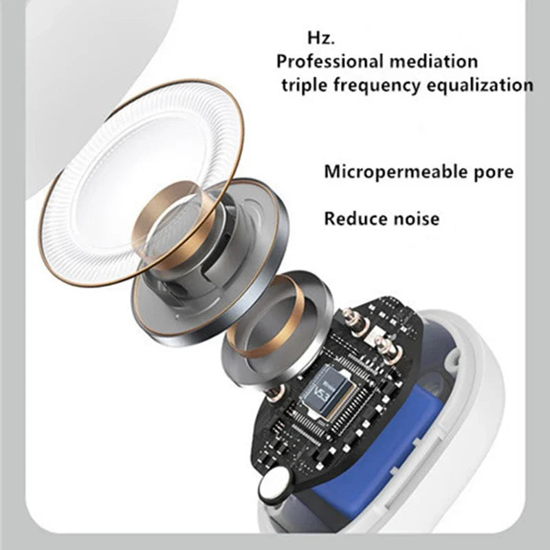 Fone de ouvido com clipe, fone de ouvido Bluetooth sem fio, fone de ouvido de condução óssea, fone de ouvido TWS de alta qualidade, fones de ouvido esportivos com cancelamento de ruído e microfone.