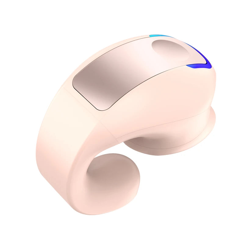 Fone de ouvido com clipe, fone de ouvido Bluetooth sem fio, fone de ouvido de condução óssea, fone de ouvido TWS de alta qualidade, fones de ouvido esportivos com cancelamento de ruído e microfone.