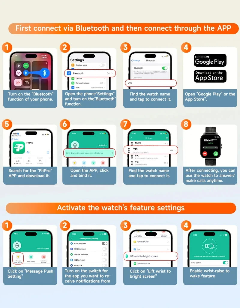 Relógio inteligente para homens e mulheres, excelente para presente, tela de toque completa, esportes, fitness, bluetooth, chamada digital, smartwatch relógio de pulso. - Caulog Store