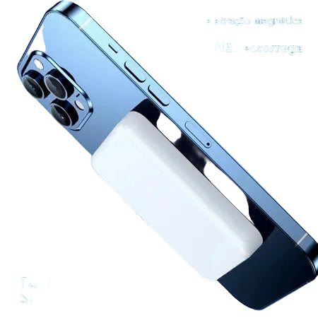 Carregador Portátil Indução para iPhone/Android Magsafe Sem fio Bateria Carga 5000mAH/10000mah - Caulog Store