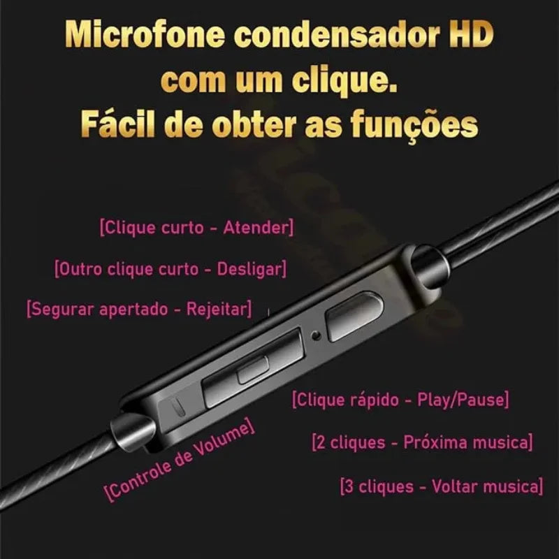 Fones Esportivos com Microfone - Caulog Store