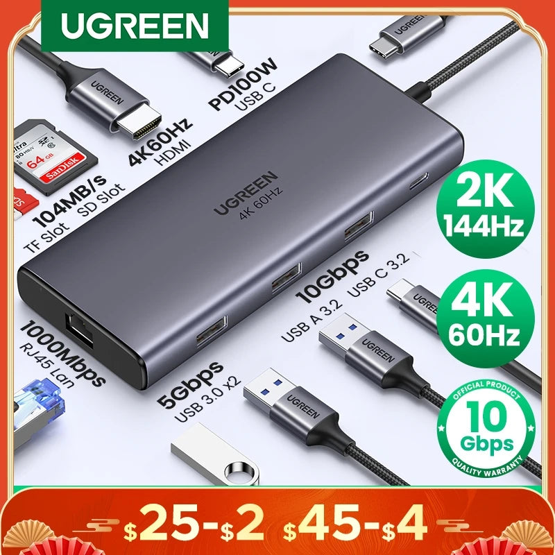 Hub USB-C Mágico UGREEN - Caulog Store