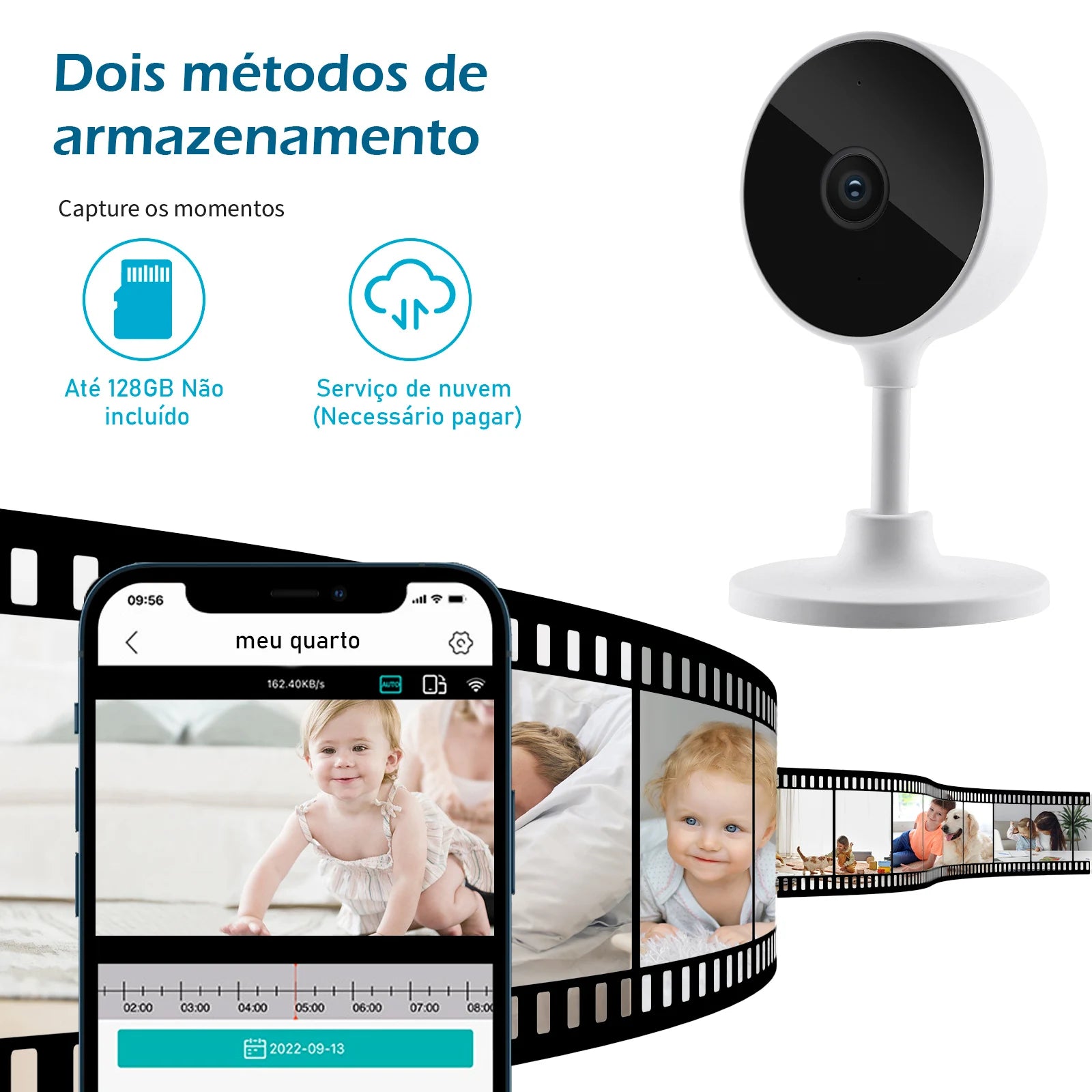 Câmera Segura Inteligente WiFi - Caulog Store
