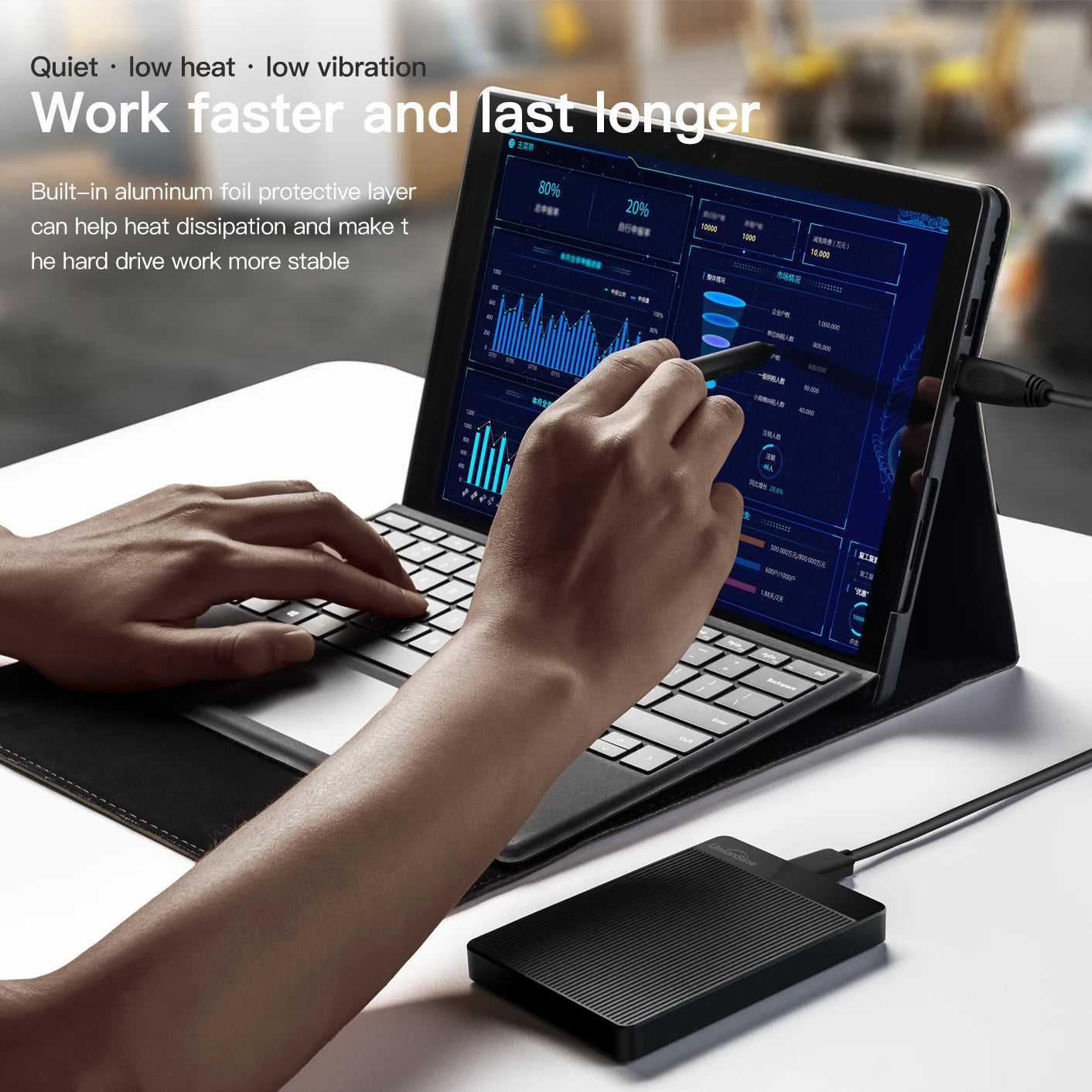 Disco Rígido Portátil UnionSine - Caulog Store