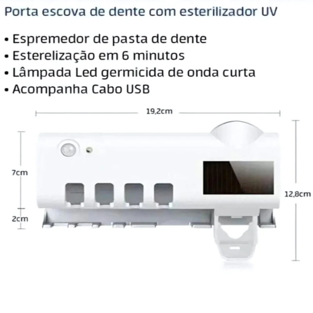 Esterilizador UV Automático de Escovas - Caulog Store