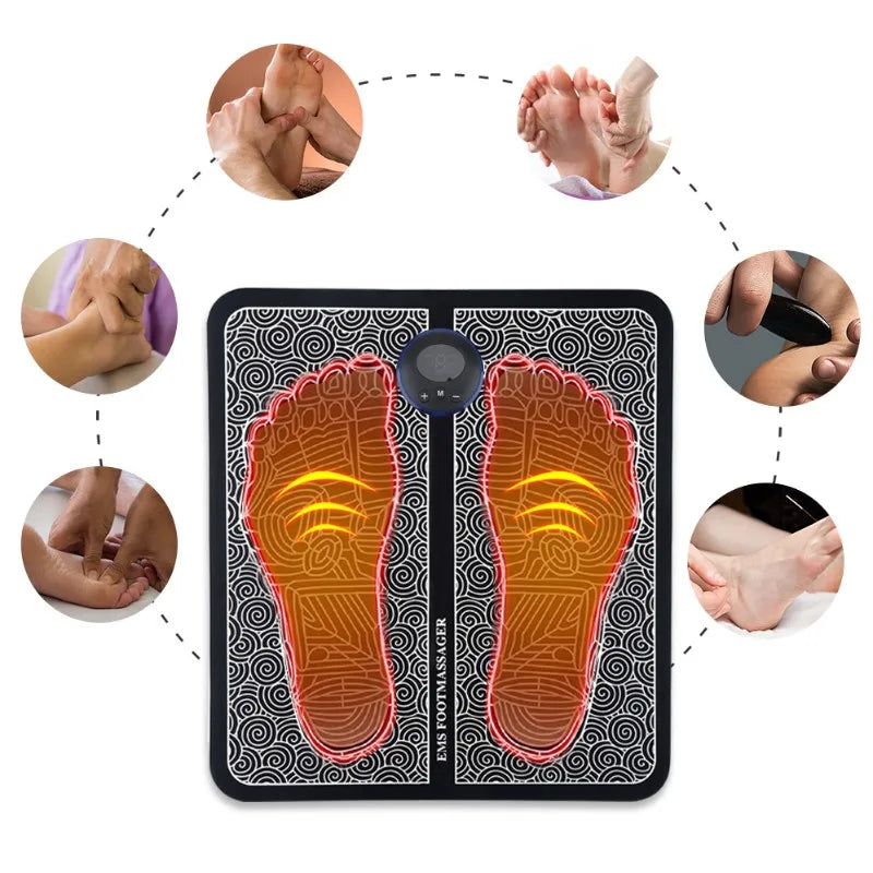 Massageador elétrico para pés, terapia muscular, relaxamento, cuidados de saúde. - Caulog Store