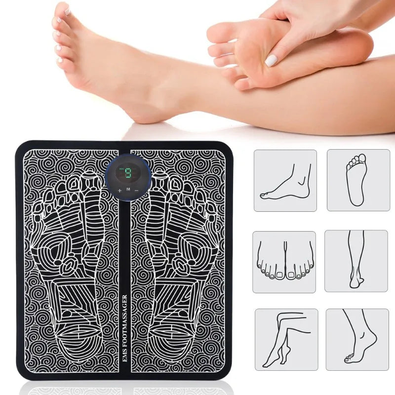 Massageador elétrico para pés, terapia muscular, relaxamento, cuidados de saúde. - Caulog Store