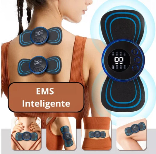 Mini massageador elétrico portátil de estimulação de pescoço ems para alívio de dor muscular cervical-Neverdie Store - Caulog Store