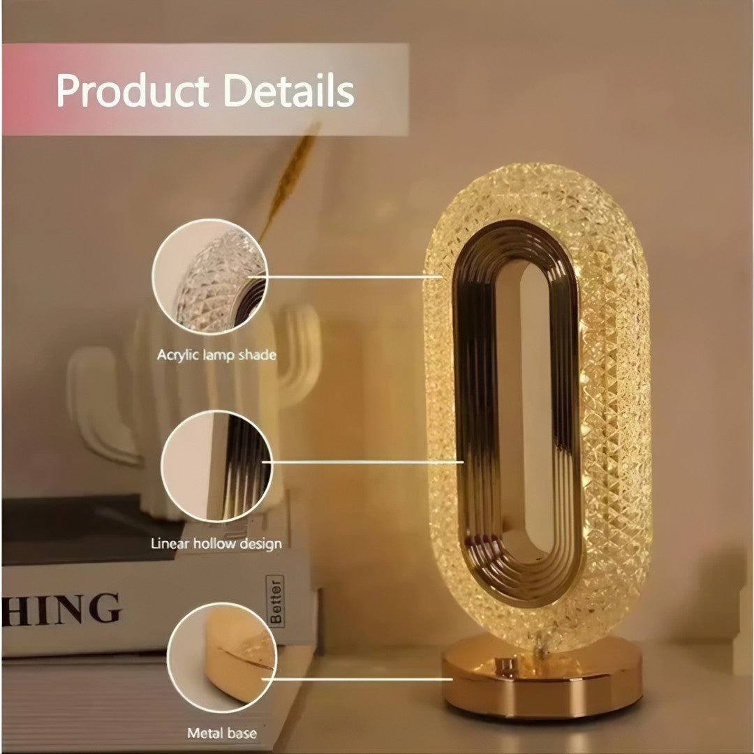 💎 Luminária Touch CristalLux™ – Ilumine Seu Espaço com Elegância e Sofisticação