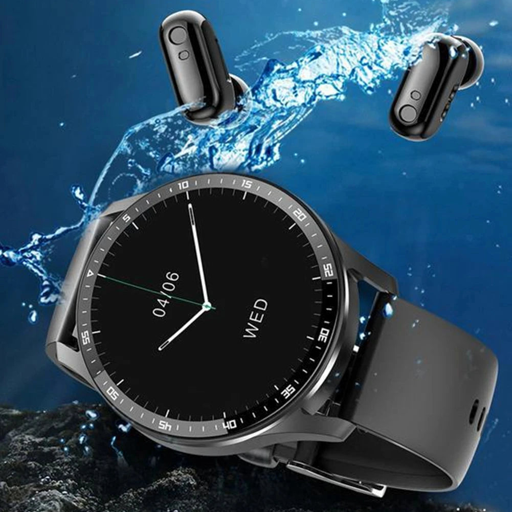 Relógio inteligente X7, 2 em 1, com fones de ouvido smartwatch, tws, bluetooth fone freqüência cardíaca monitor pressão arterial esporte relógio fitness. - Caulog Store