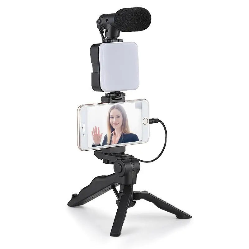 ProMaster™ Mobile Studio – Kit de Vídeo Profissional para Smartphone | Gimbal, Estabilizador e Luz LED 🎥📱 - Caulog Store