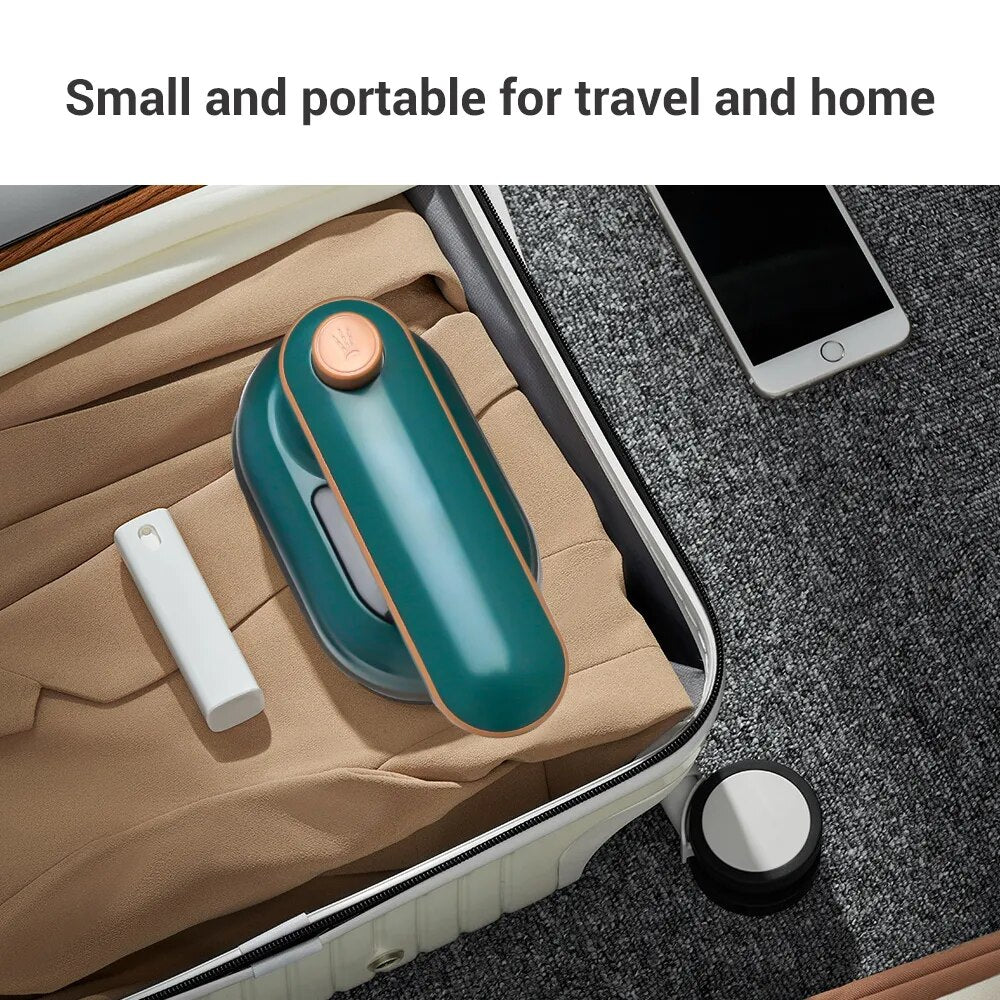 Mini vaporizador de roupas portátil, ferro a vapor, ideal para viagem, para casa, para passar roupas secas e molhadas - Caulog Store