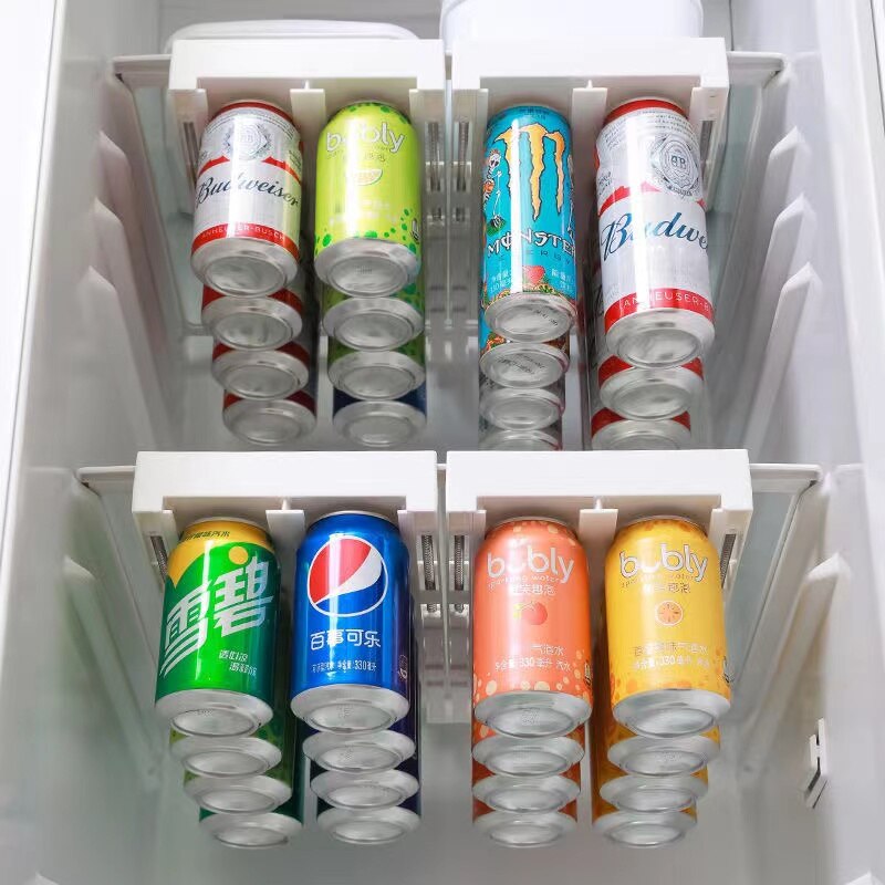 Gaveta de armazenamento de latas em geladeira, gaveta de refrigerante, dispensador de bebidas,  rack de armazenamento. - Caulog Store