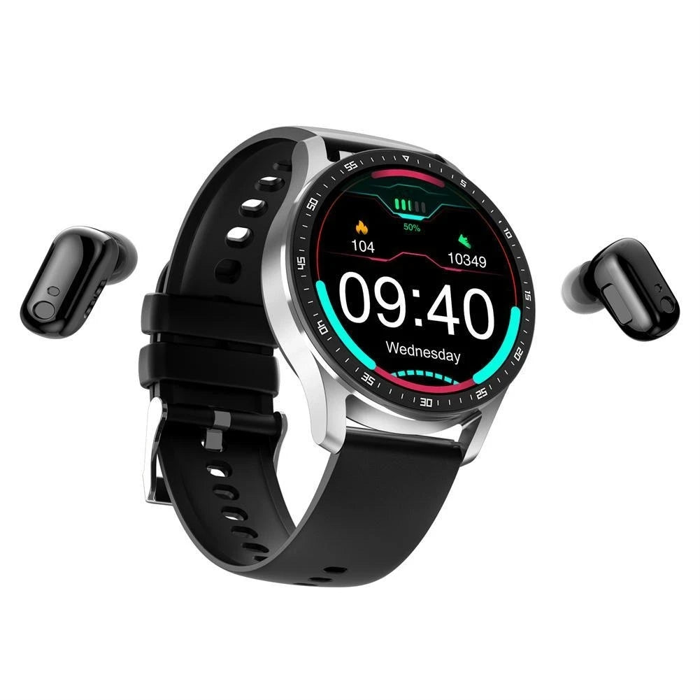 Relógio inteligente X7, 2 em 1, com fones de ouvido smartwatch, tws, bluetooth fone freqüência cardíaca monitor pressão arterial esporte relógio fitness. - Caulog Store