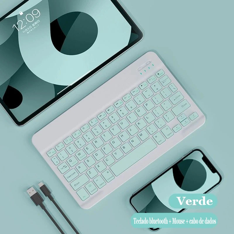 Teclado e Mouse Macaron Mágico - Caulog Store