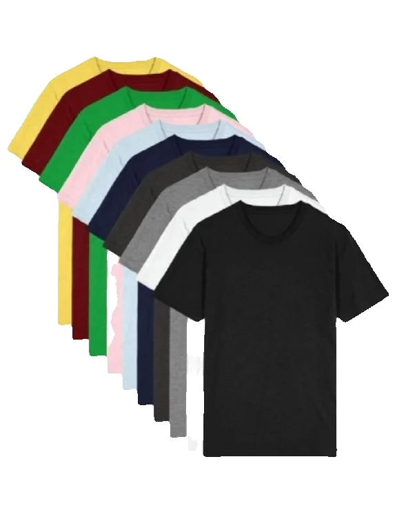 Kit 10 Camisetas Básicas Masculinas Coloridas