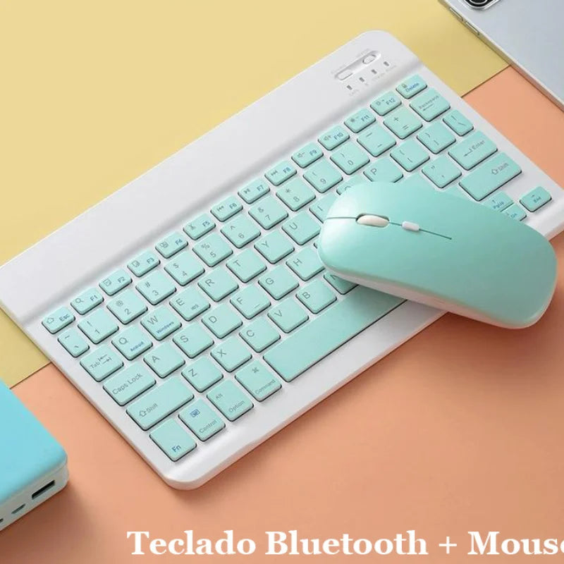 Teclado e Mouse Macaron Mágico - Caulog Store