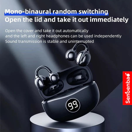 🎧 Ouça suas músicas com total conforto e segurança para a prática desportiva – ClipSound S151 - Caulog Store