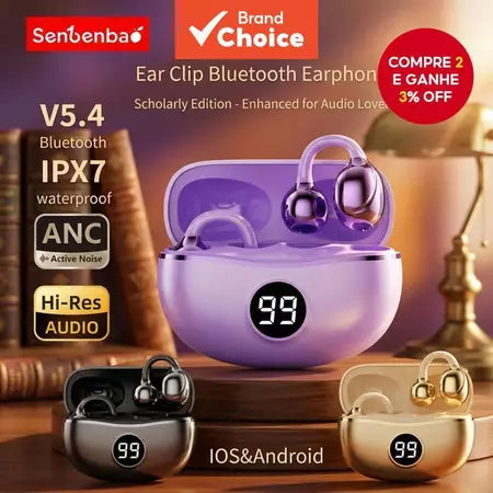🎧 Ouça suas músicas com total conforto e segurança para a prática desportiva – ClipSound S151 - Caulog Store