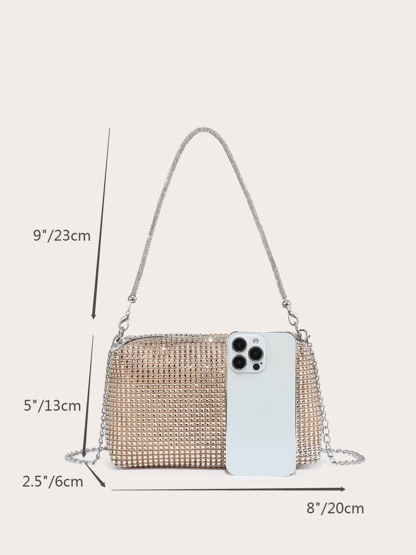 Bolsa Strass Mini Brilhante - Caulog Store