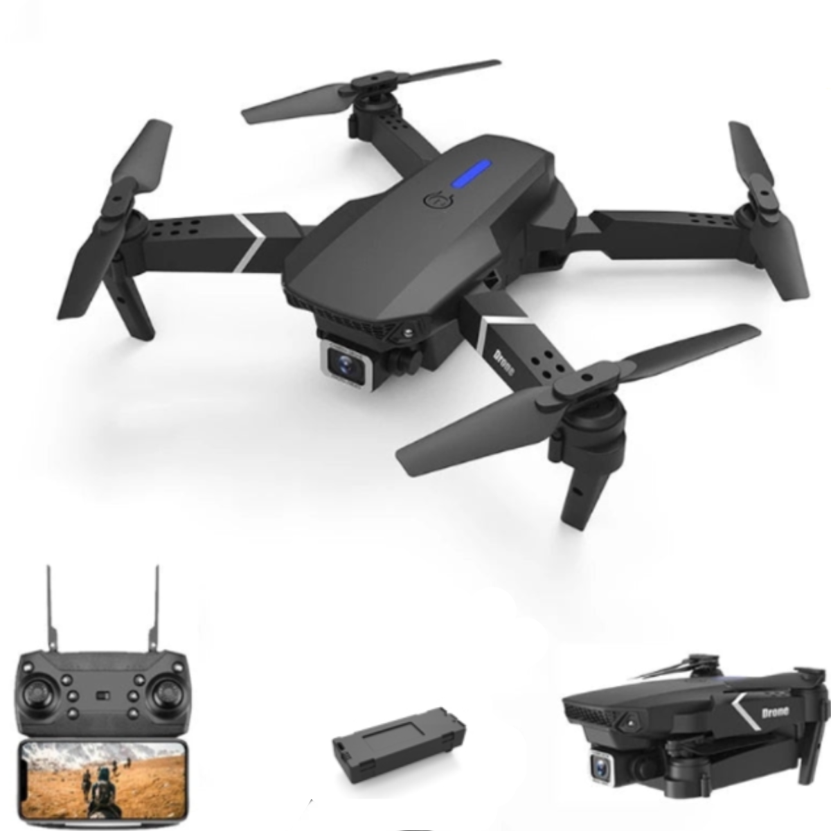 Drone Profissional Wifi com Controle Remoto Adaptável/Zangão - Caulog Store