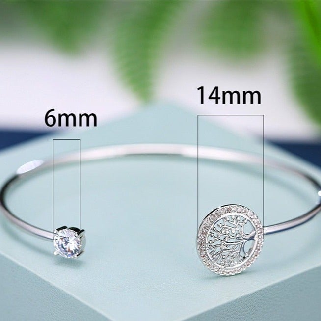 Bracelete Árvore da Vida com Cristais de Zircônia - Caulog Store